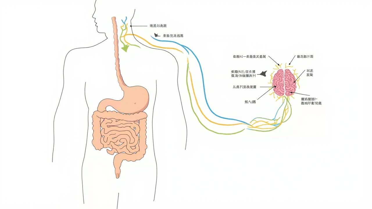 肠脑连接示意图